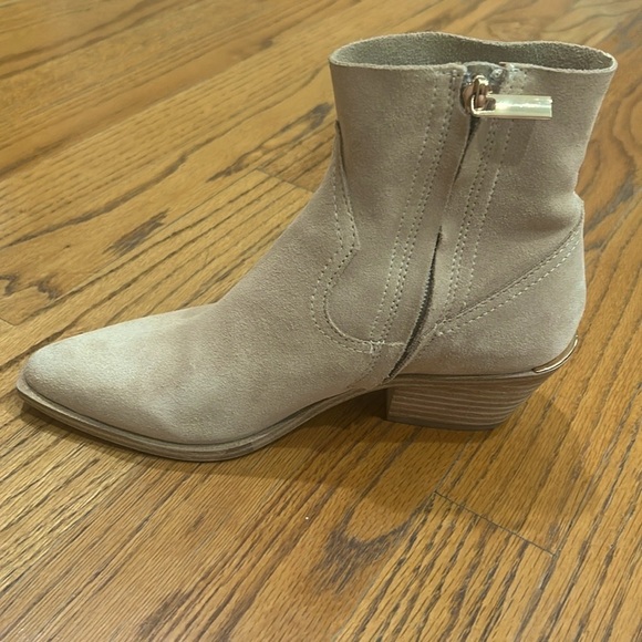 Steve Madden Braylen Suede Pointed Toe Bootie in Sand Color - Picture 5 of 12